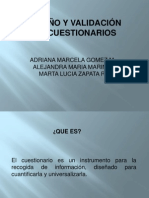 Diseños y Validacion de Cuestionarios