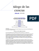 ALFARABI (1953) Catálogo de las ciencias. (Traductor Ángel González Palencia) MAdrid CSIC.