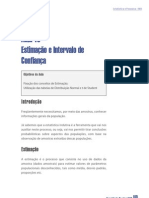 Estimativa e Intervalo de Confianca