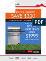Save $300 for a limited time, DCS grill head only $1999