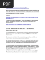 LA CND, Una Carta, Una Renuncia y Tesmonios Comprometedores