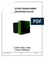 1212-02-15kV Delta Delta Padmount Transformer