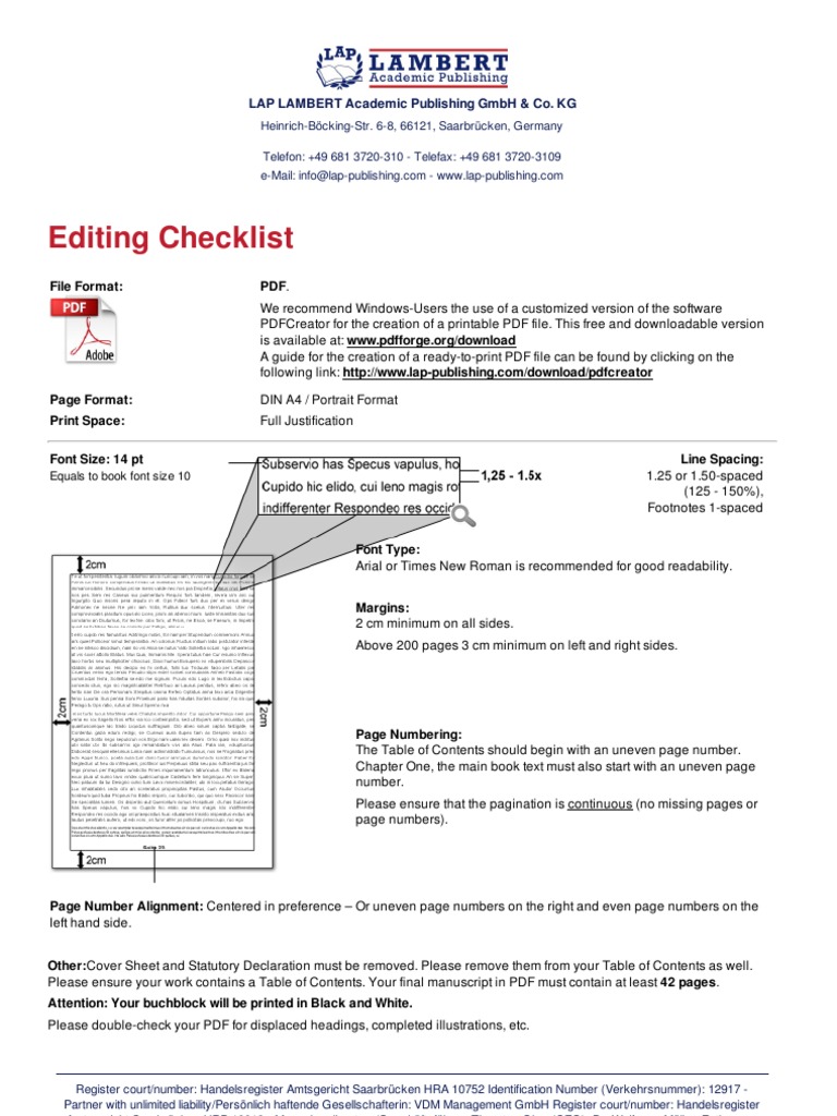 LAP Manuscript Submission Guidelines | PDF