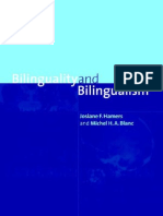 Bilinguality and Bilingualism