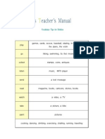 Obbies Eacher's Manual: Vocabulary Tips For Hobbies