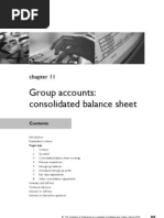 FA Chapter 11 Group Accounts Consolidated Balance Sheet