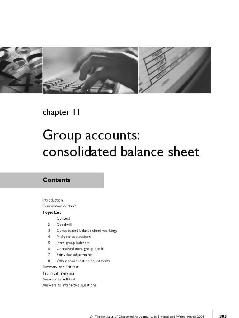 FA Chapter 11 Group Accounts Consolidated Balance Sheet PDF