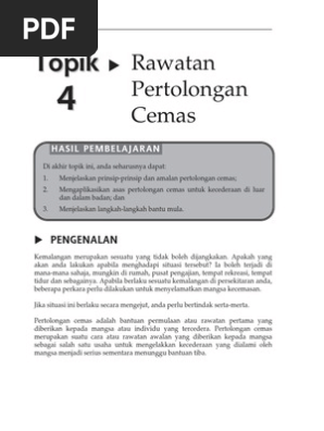 Topik 4 Rawatan Pertolongan Cemas Pdf