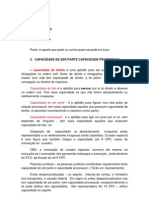 Capacidade processual e partes no processo