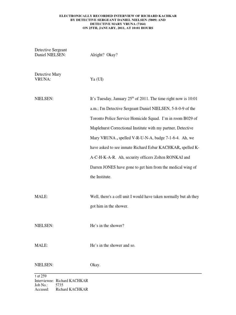 Kachkar Policeinterview | PDF | Lawyer | Violence