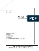 Mini C-Ex: Disusun Oleh: Sonjaya 1102000242 Preceptor: Dr. Taufiqurrahman R SP - Og