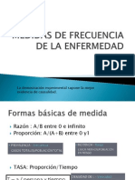 Medidas de Frecuencia de La Enfermedad