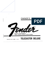 Guitar Luthier Fender Telecaster Deluxe Plans 1973 PDF