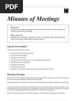 Meeting Minutes