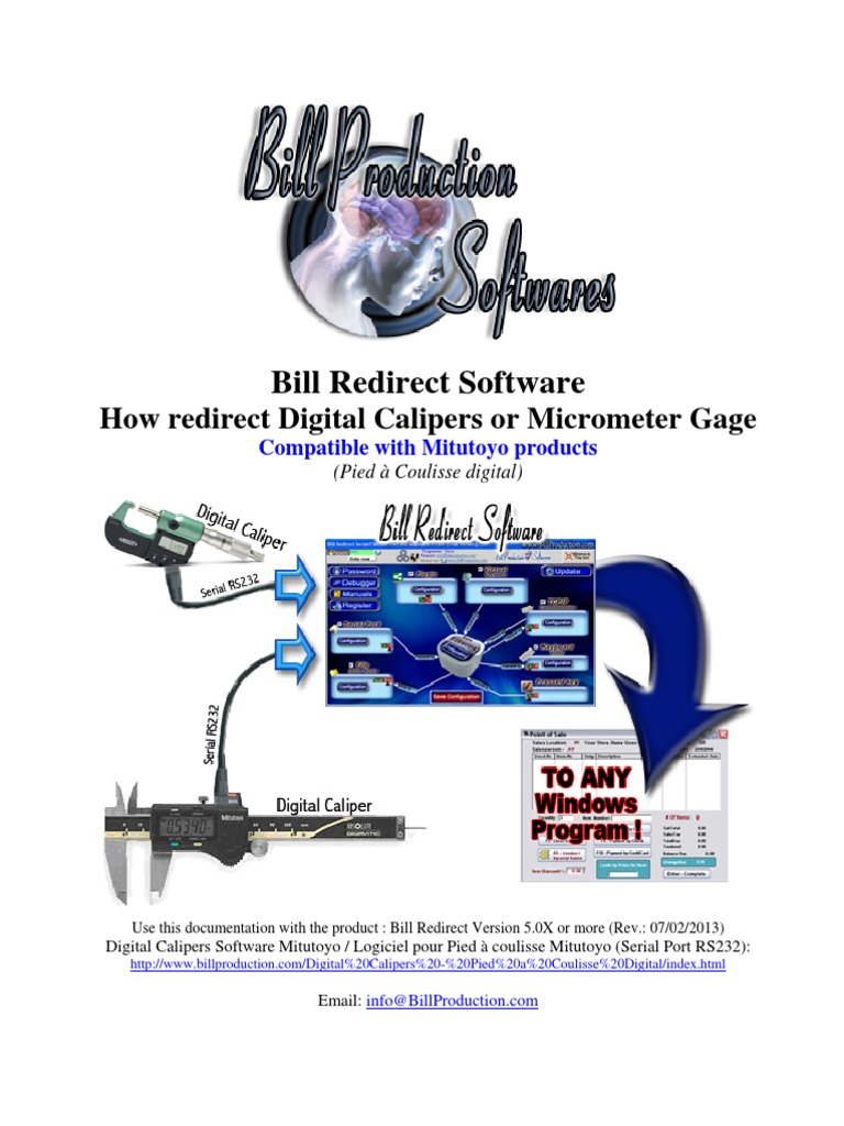 Digital Calipers Software Mitutoyo With Serial Port RS232 | PDF ...