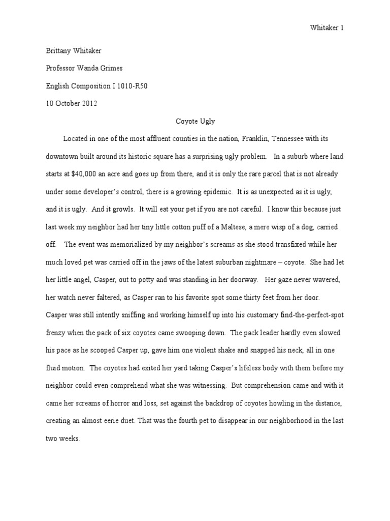 Coyote short story picture