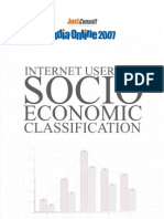 JuxtConsult India Online 2007 Internet Users by Socio Economic Classification Report