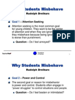 Why Students Misbehave: Rudolph Dreikurs - Attention Seeking