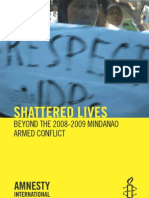 Shattered Lives Beyond the 2008-2009 Mindanao Armed Conflict