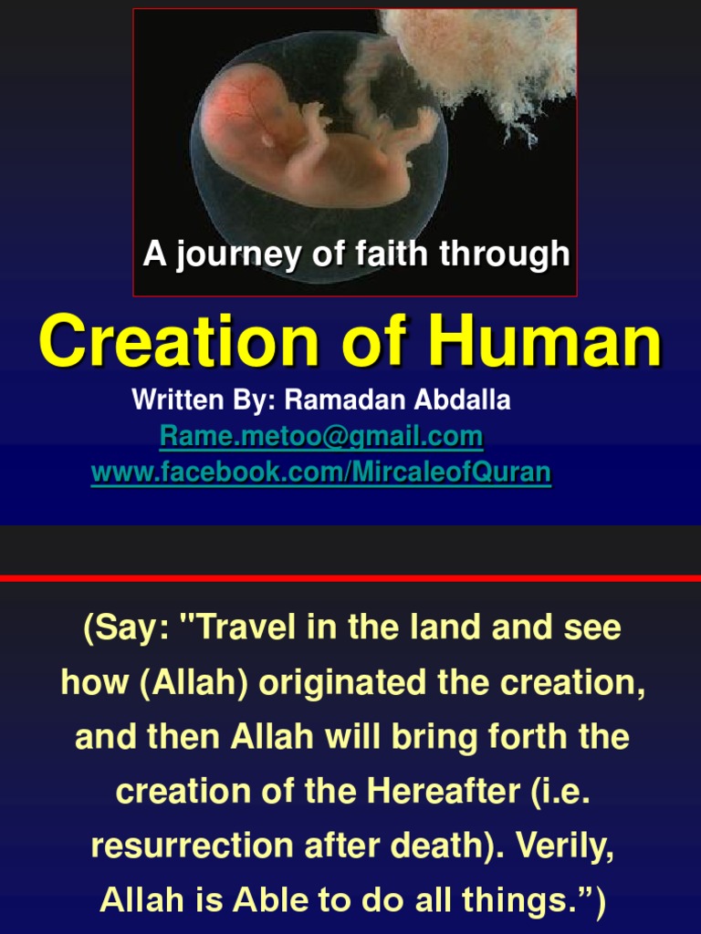 Creation of Human | PDF | Creator Deity | Semen