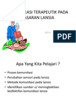 Kom - Terapeutik PD Sasaran Lansia