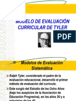 Modelo de Evaluación Curricular de Tyler