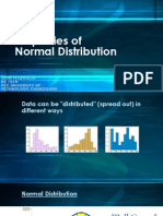 Properties of Normal Distribution