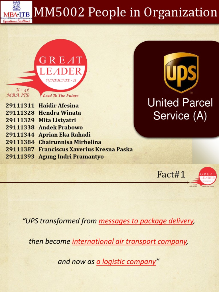 UPS HR Strategies and Challenges Analysis | PDF | United Parcel Service ...