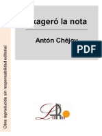 Chejov, Anton - Exageró la nota