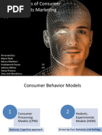 Various Models of Consumer Behaviour