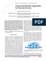 Effective Placement and Selection Approaches For Network Services