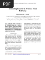 Enhancing Security in Wireless Mesh Networks