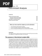 Discriminant Analysis