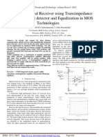 Design of An Optical Receiver Using Transimpedance Amplifier With Light Detector and Equalization in MOS Technologies