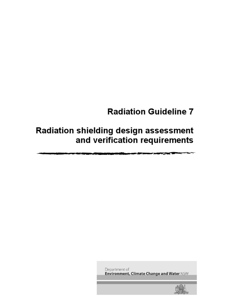 Shielding Guideline PDF Radiation Protection Nuclear Medicine
