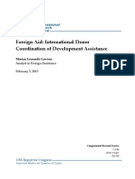 R41185 - Foreign Aid: International Donor Coordination of Development Assistance