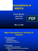 ANOVA Assumptions