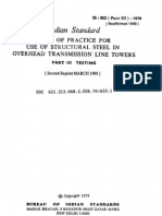 Is 802-3 1998 Use of Structural Steel in Overhead Transmission Line Towers