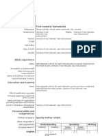 European CV Template