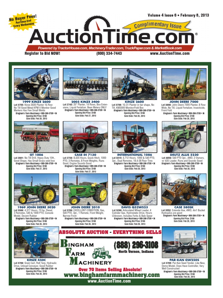 Auction Time Magazine 31012013download | PDF | Trailer (Vehicle) | Truck