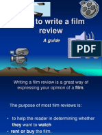 How to Film Review