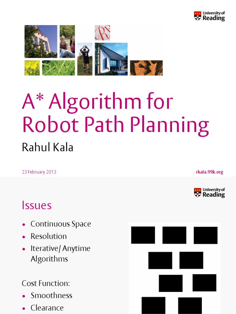 A* Algorithm for Robot Path Planning