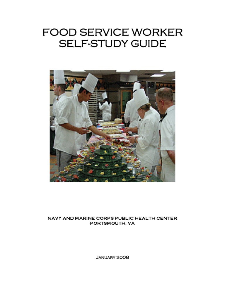 Food Service Worker Self Study Guide | PDF