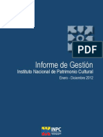 Informe de Gestion INPC 2012
