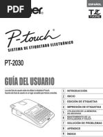 Manual Rotuladora PT 2030