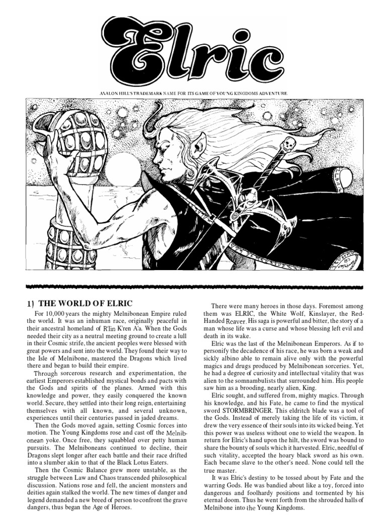 Elric Avalon Hill board game rules | Siege