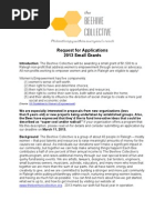 Download Raleigh Beehive Collective 2013 Small Grant RFP by Jennifer Woody Collins SN126931765 doc pdf