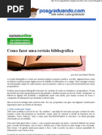 Como fazer uma revisão bibliográfica