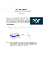 Null Space and Range