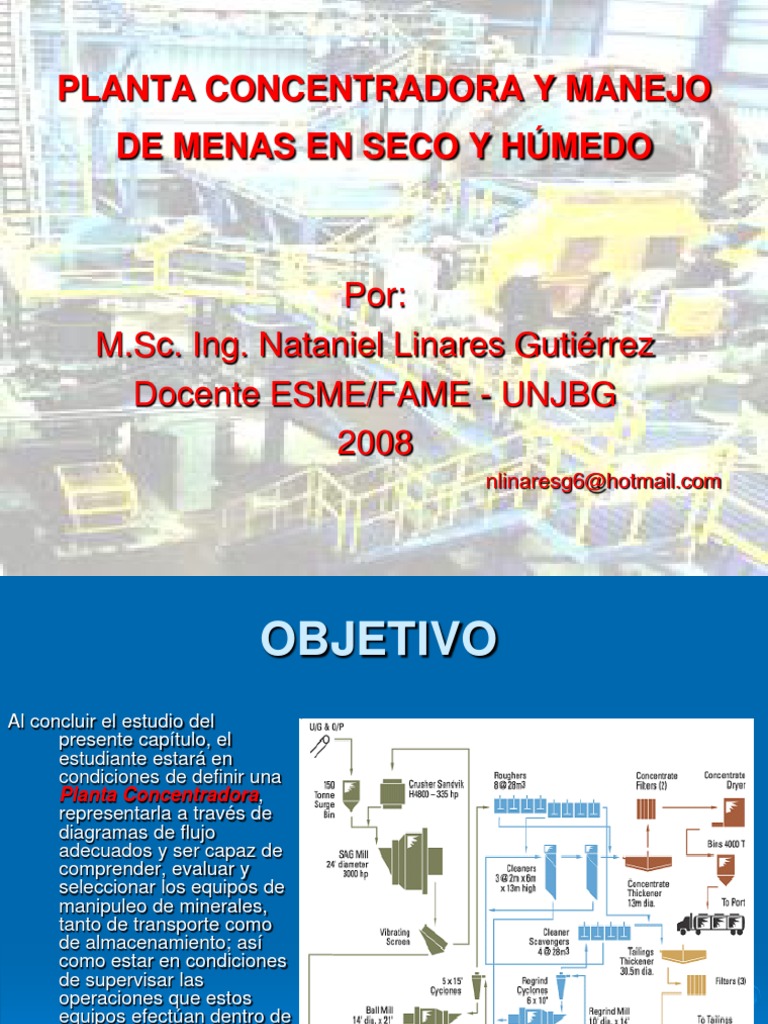 CAP II Planta Concentradora y Manejo de Materiales | PDF | Minerales ...